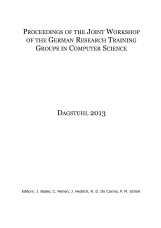 Proceedings of the Joint Workshop of the German Research Training Groups in Comp