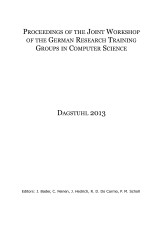 Proceedings of the Joint Workshop of the German Research Training Groups in Comp