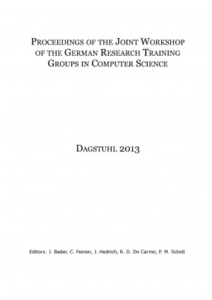 Proceedings of the Joint Workshop of the German Research Training Groups in Comp