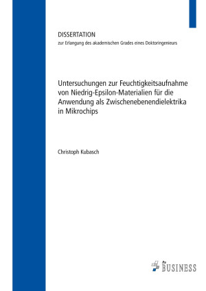 Untersuchungen zur Feuchtigkeitsaufnahme von Niedrig-Epsilon-Materialien für die