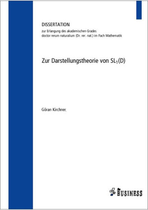 Zur Darstellungstheorie von SL1 (D)