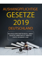 Aushangpflichtige Gesetze 2019